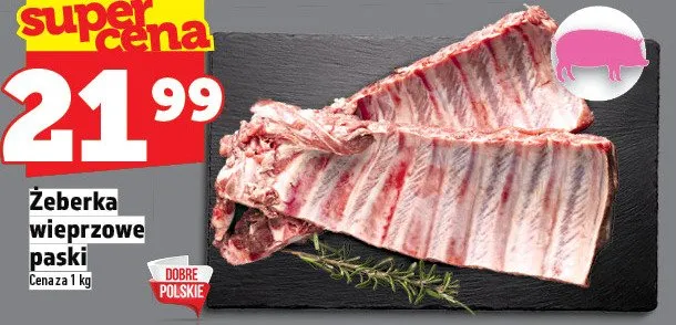 Żeberka wieprzowe paski promocja w TOPAZ