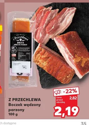Boczek wędzony parzony Z Przechlewa promocja w Kaufland