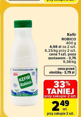 Kefir Robico promocja w Carrefour