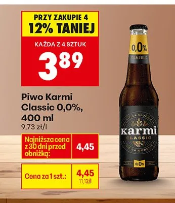 Piwo bezalkoholowe Classic 0,0% promocja w Biedronka