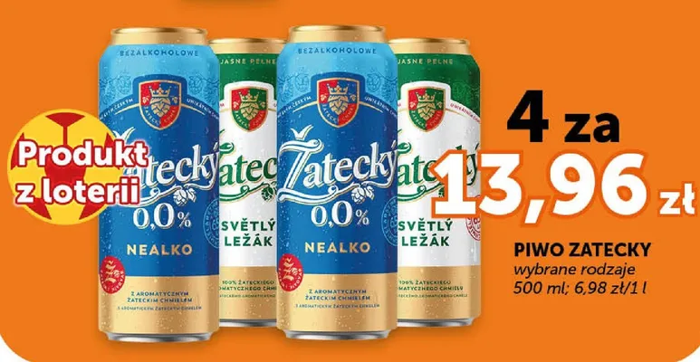 Piwo bezalkoholowe Žatecký 0,0% Nealko promocja w Groszek