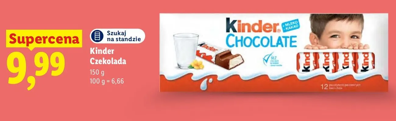 Czekolada Kinder promocja w Lidl