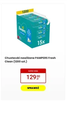 Chusteczki nawilżane Fresh Clean promocja w Media Expert