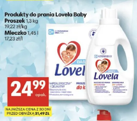 Proszek do prania Lovela Baby promocja w Delikatesy Centrum