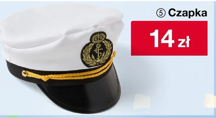 Czapka kapitańska promocja w Woolworth