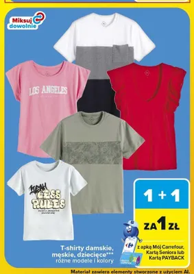 T-shirt męski promocja w Carrefour Market