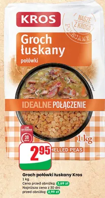 Groch połówki łuskany promocja w Dino