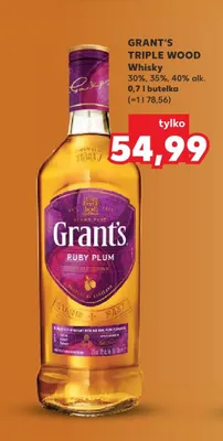 Whisky Grant's Triple Wood promocja w Kaufland