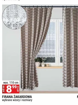 Firana żakardowa promocja w Merkury Market