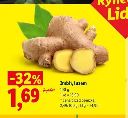 Imbir luzem promocja w Lidl