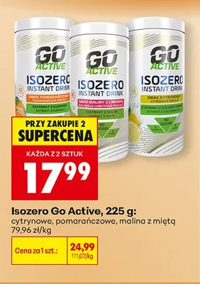 Isozero Go Active cytrynowe promocja w Biedronka