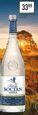 Wódka Biały Bocian 40% promocja w Dino