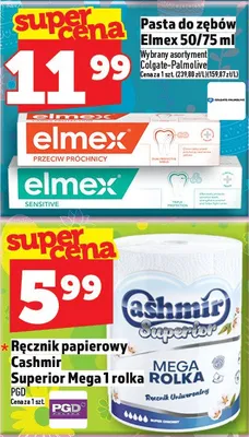 Pasta do zębów przeciw próchnicowej/sensitive Colgate-Palmolive promocja w TOPAZ