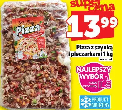 Pizza z szynką i pieczarkami promocja w TOPAZ