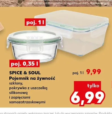 Pojemnik na żywność szklany Spice & Soul promocja w Kaufland