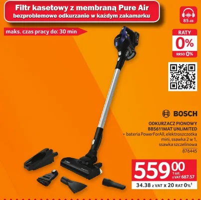 Odkurzacz pionowy Bosch BBS611MAT Unlimited promocja w Selgros
