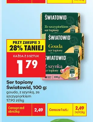 Ser topiony Światowid gouda promocja w Biedronka
