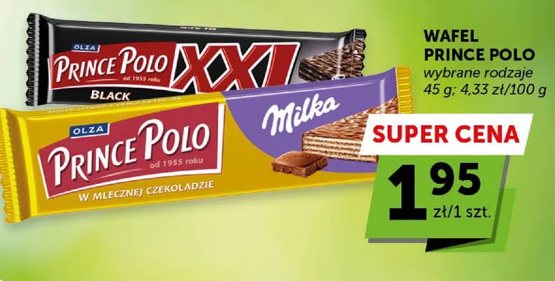 Wafel Prince Polo wybrane rodzaje promocja w ABC