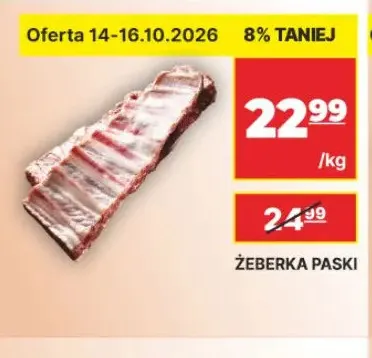 Żeberka paski promocja w API Market