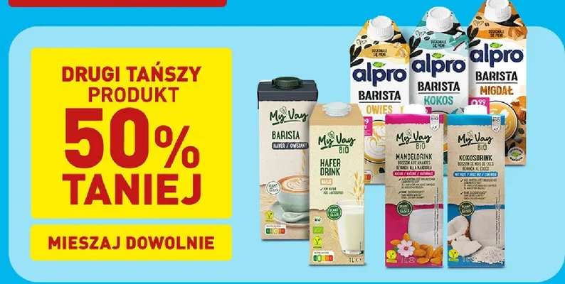 Napój UHT My Vay Bio kokosdrink promocja w Aldi