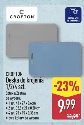 Deska do krojenia Crofton promocja w Aldi