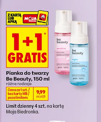 Pianka do twarzy Be Beauty Sensitive promocja w Biedronka