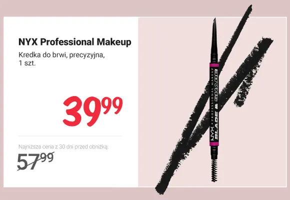 Kredka do brwi NYX Professional Makeup precyzyjna promocja w Rossmann