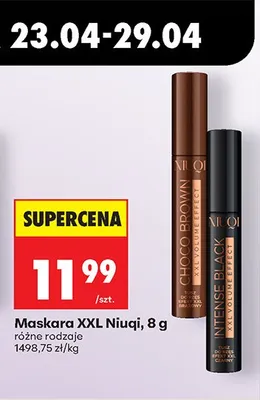 Maskara XXL, różne rodzaje promocja w Biedronka