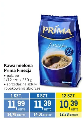 Kawa mielona Prima Finezja promocja w Makro