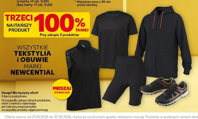 Koszulka sportowa Newcential promocja w Kaufland