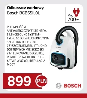 Odkurzacz workowy Bosch BGB6SIL0 l promocja w kakto.pl