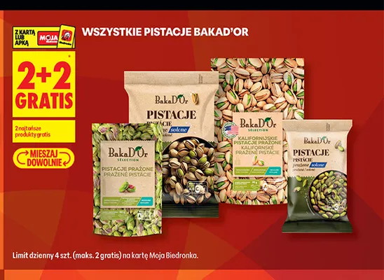 Pistacje Bakad'or promocja w Biedronka