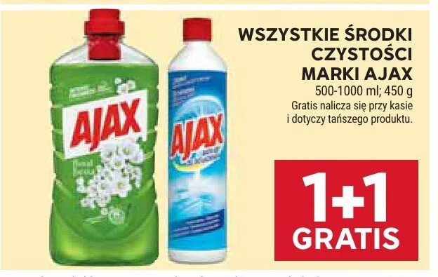 Wszystkie środki czystości marki Ajax promocja w Stokrotka