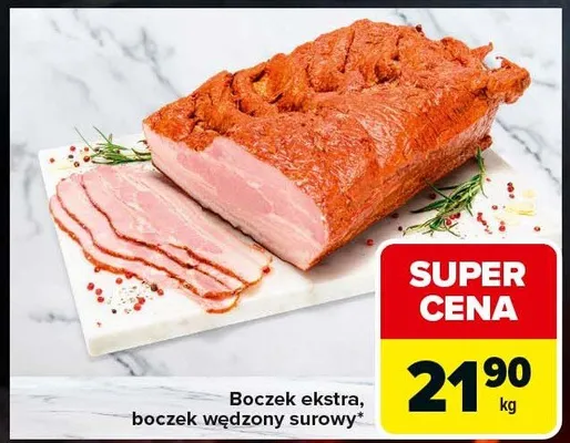 Boczek ekstra promocja w Carrefour Express