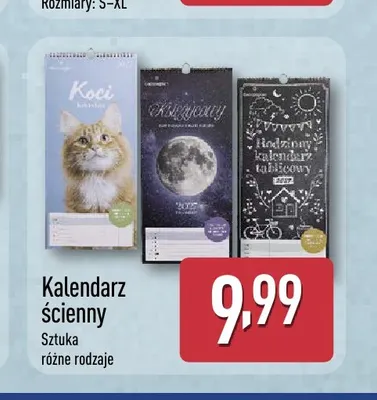 Kalendarz ścienny promocja w Aldi
