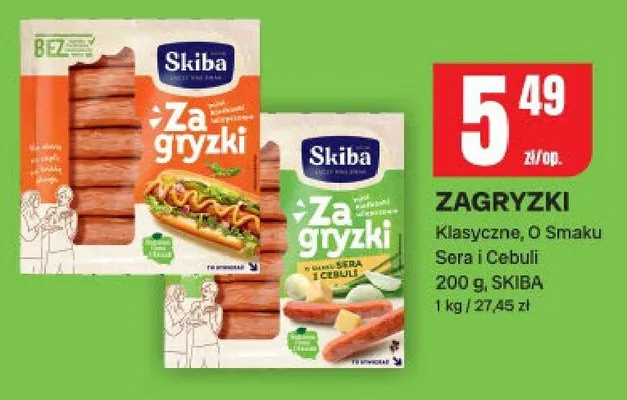 Zagryzki klasyczne, o smaku sera i cebuli promocja w Chorten