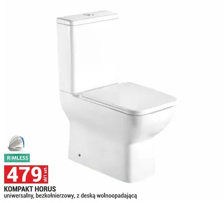 Kompakt HORUS uniwersalny, bezkolnierzowy, z deską wolnoopadającą promocja w Merkury Market