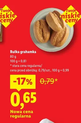 Bułka grahamka promocja w Lidl