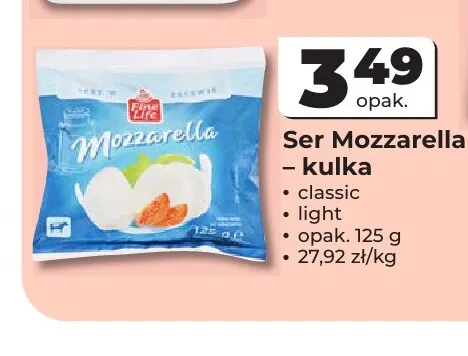 Ser Mozzarella kulka classic Fine Life promocja w Odido