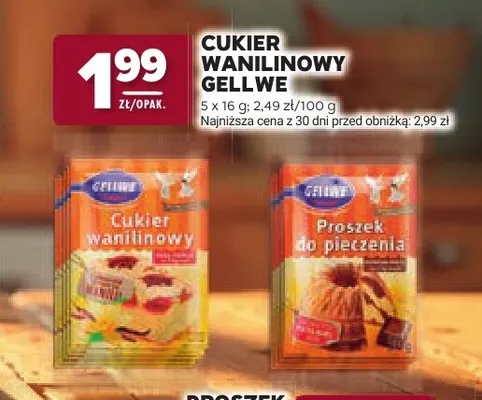 Cukier wanilinowy Gellwe promocja w Stokrotka