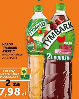 Napój aseptic wybrane rodzaje promocja w Euro Sklep