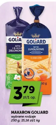 Makaron nitki luksusowe 5-jajeczne Goliard promocja w ABC