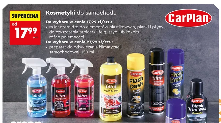 Płyn do usuwania owadów CarPlan Ultra Insect Remover promocja w Biedronka