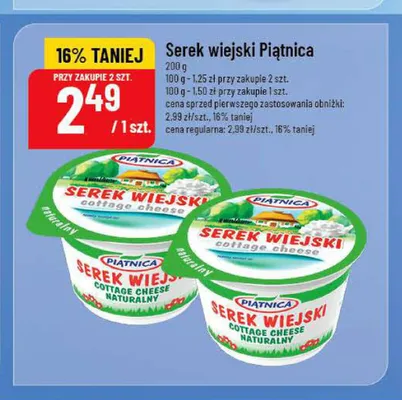 Serek wiejski Piątnica naturalny promocja w POLOmarket
