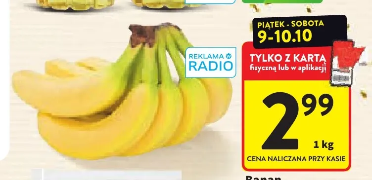 Banany luzem promocja w Intermarche