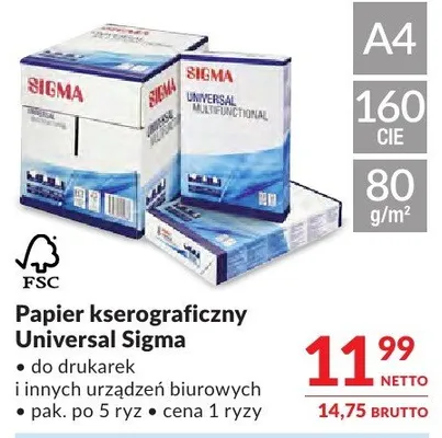 Papier kserograficzny Universal Sigma promocja w Makro