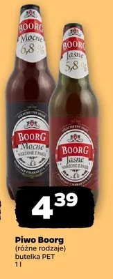 Piwo Boorg butelka PET promocja w Netto