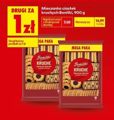 Mieszanka ciastek kruchych Bonitki promocja w Biedronka