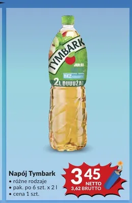 Napój Tymbark jabłko mięta promocja w Makro
