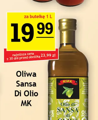 Oliwa Sansa Di Olio MK promocja w Gram Market